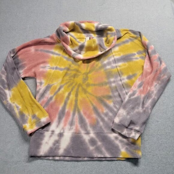 Anthropologie Tops - Anthropologie Pilcro Top Womens Size Medium Angie Tie Dye Knit Multicolor